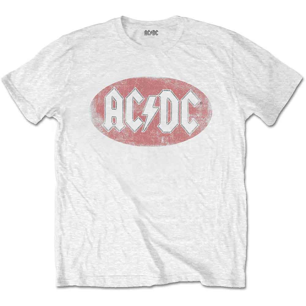 AC/DC T Shirt - Oval Logo Vintage Hoodie, Sweatshirt | CoreVibeTees.com