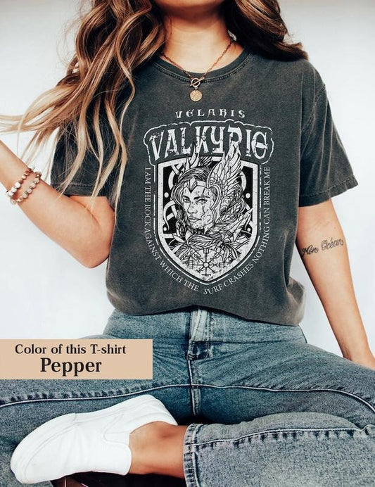 ACOTAR Valkyrie T-shirt, Vintage Acotar T-shirt, Acotar Fan Club Art Gift, Vintage Bookish Tee, Retro Acotar T-shirt, Valkyrie Tshirt