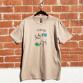 Blue & Green Flower Desert Tan T-Shirt Hoodie, Sweatshirt | CoreVibeTees.com (Image 1)