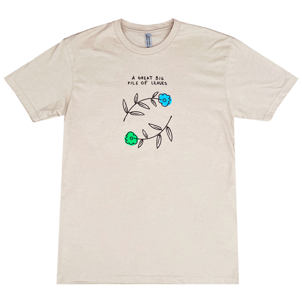 Blue & Green Flower Desert Tan T-Shirt Hoodie, Sweatshirt | CoreVibeTees.com (Image 3)