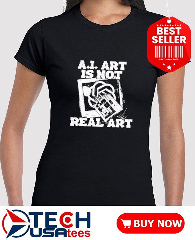 AI art is not real art keyboard shirt