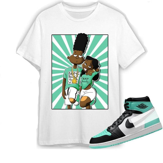AJ 1 High OG Green Glow Unisex Shirt, A Diffirent Love, Shirt To Match Sneaker color white
