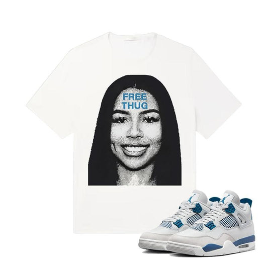 AJ 4 Military Blue Unisex Shirt , Mariah TS Thugg Shirt To Match Sneaker
