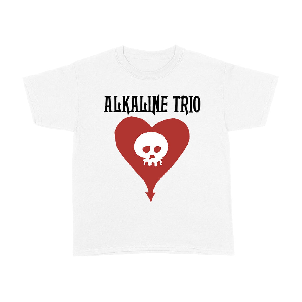 Heart Skull Youth T-Shirt (White) Hoodie, Sweatshirt | CoreVibeTees.com