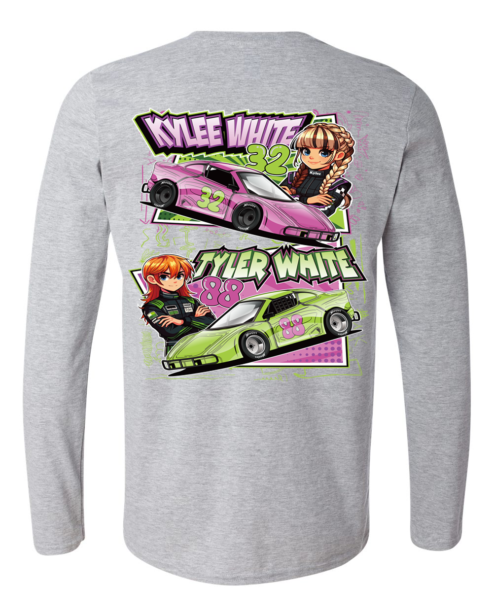 AK Fireball Racing Long Sleeve T-Shirt Hoodie, Sweatshirt | CoreVibeTees.com (Image 3)