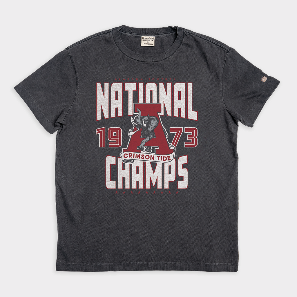 Alabama Football 1973 National Champs Vintage Heavyweight Tee Style001 Hoodie, Sweatshirt | CoreVibeTees.com