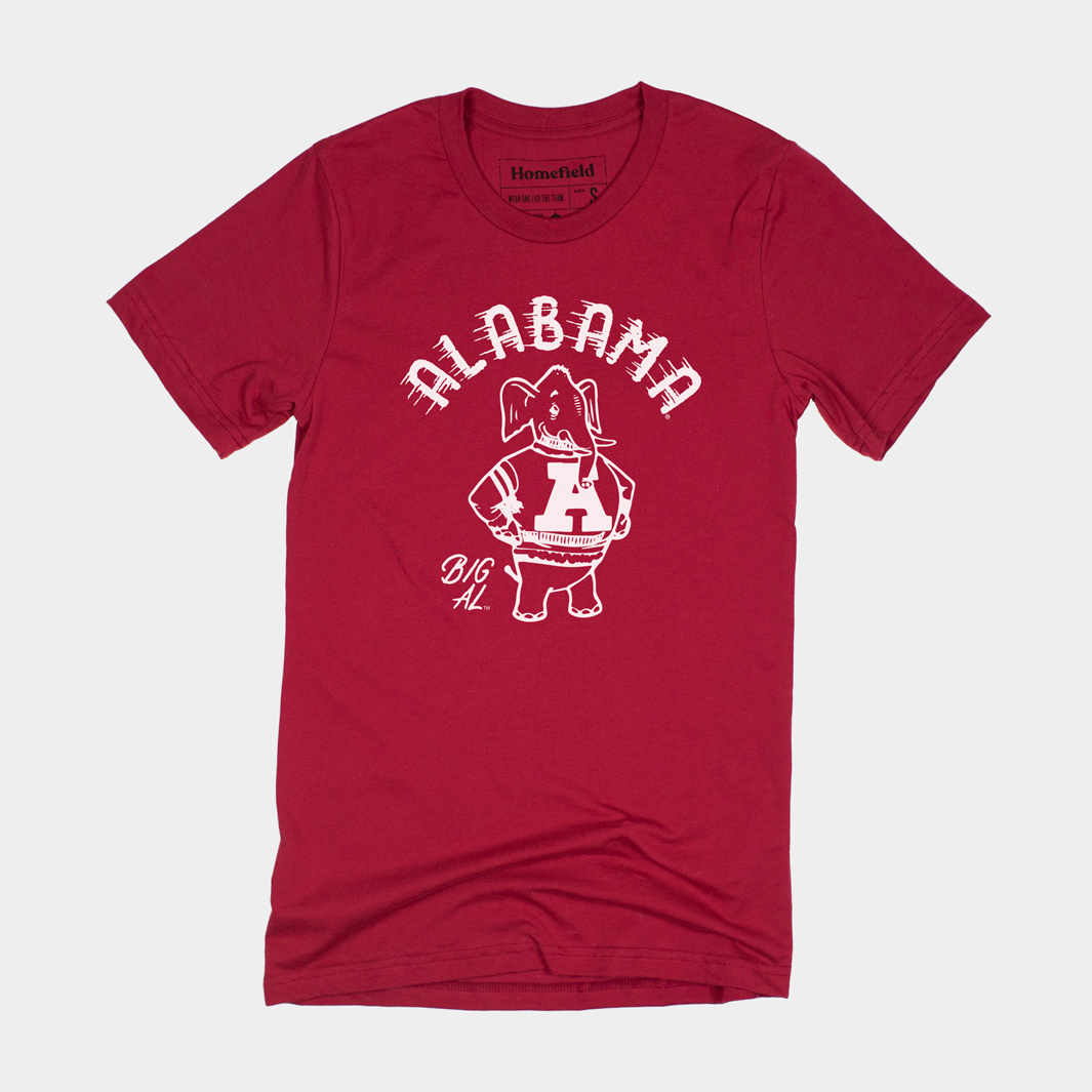 Vintage Alabama Big Al Crimson Tee Hoodie, Sweatshirt | CoreVibeTees.com