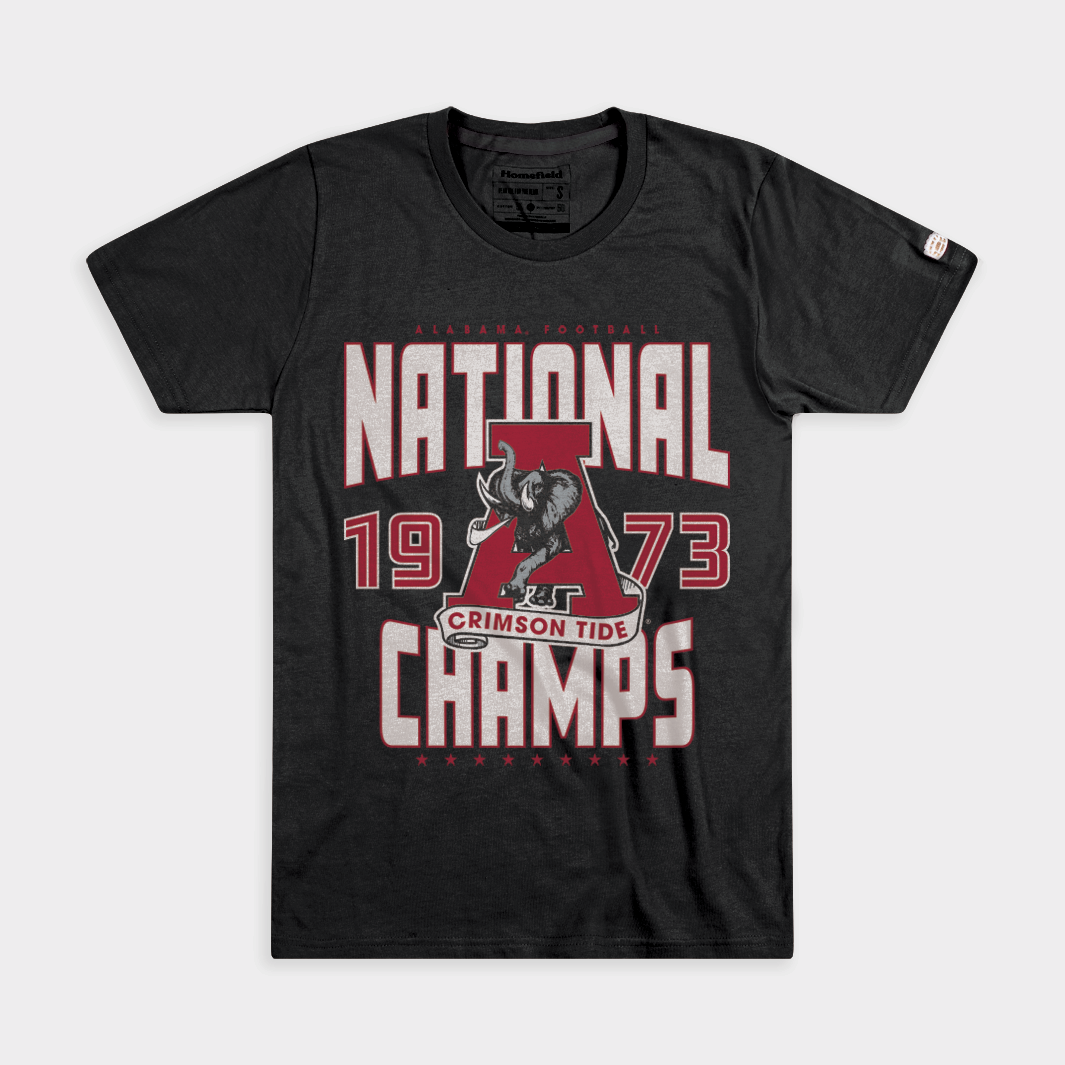 Alabama Football 1973 National Champs Tee Hoodie, Sweatshirt | CoreVibeTees.com