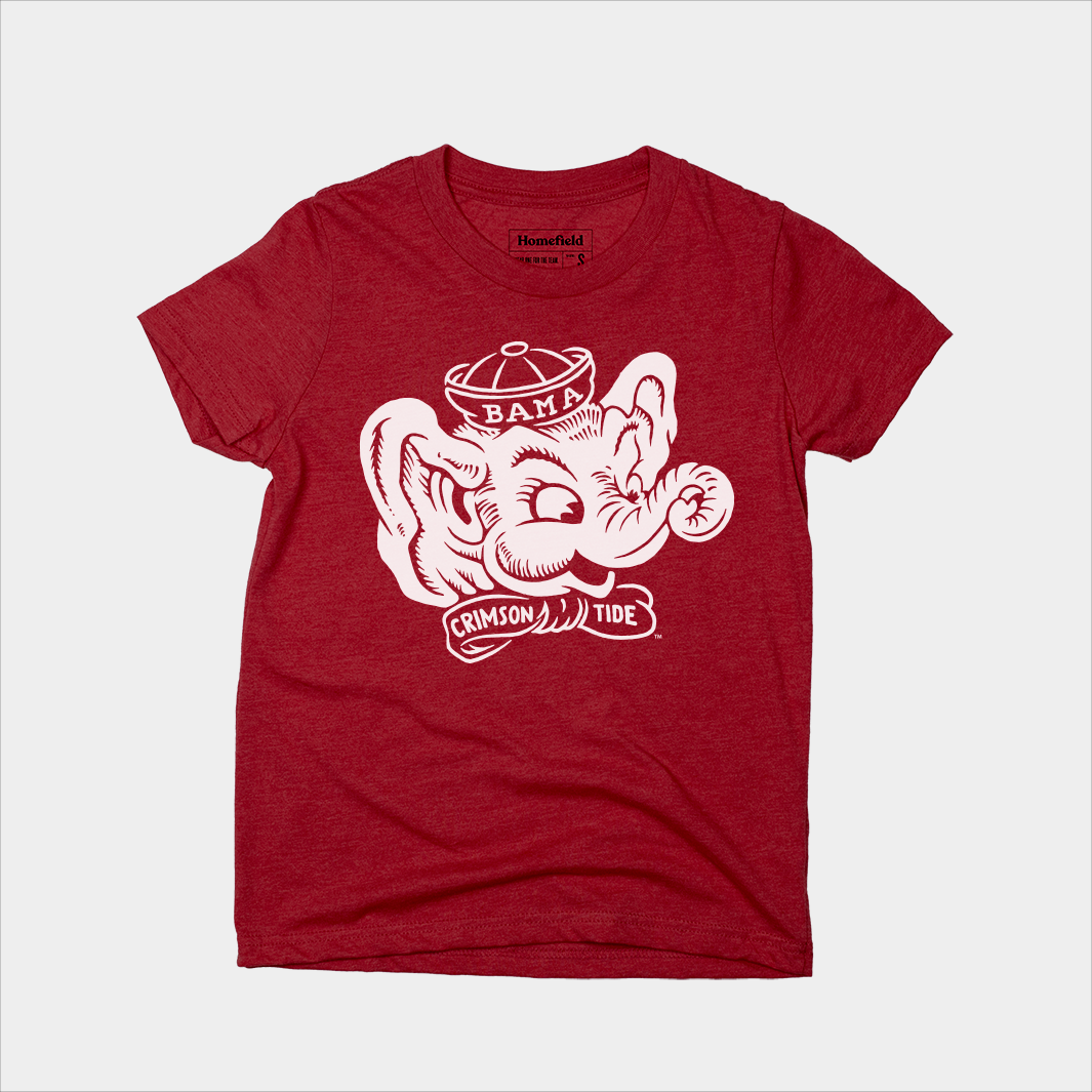 Alabama Vintage Big Al Youth Tee Style001 Hoodie, Sweatshirt | CoreVibeTees.com (Image 1)