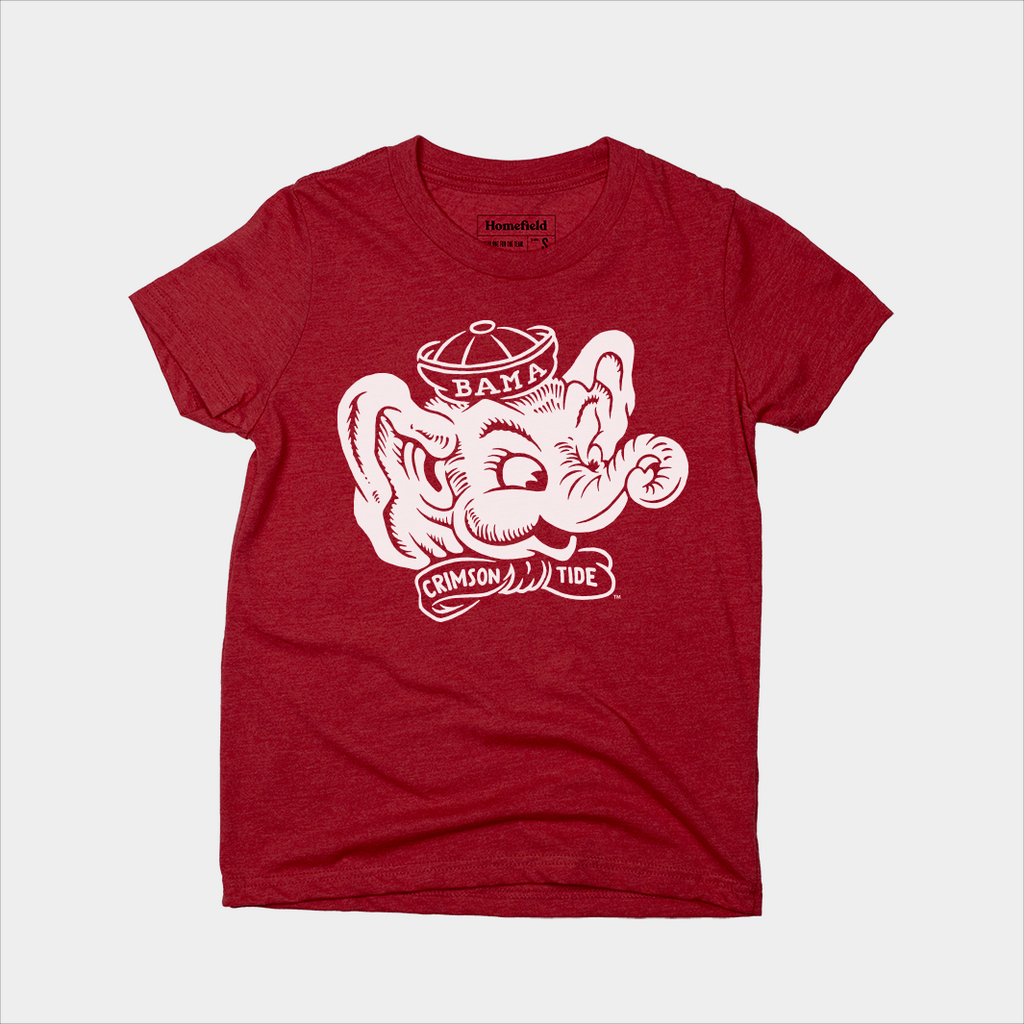 Alabama Vintage Big Al Youth Tee Hoodie, Sweatshirt | CoreVibeTees.com (Image 1)