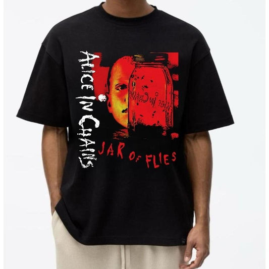 ALICE IN CHAINS T-Shirt Jar of Flies Album Art Alt Rock Metal Graphic T-shirt, Vintage 90s style top clothing, Unisex graphic Streetwear shirts, Retro Alice In Chains Tee Gift, Gift For Her, Music Tour Shirt, vintage Graphic Tee JN1