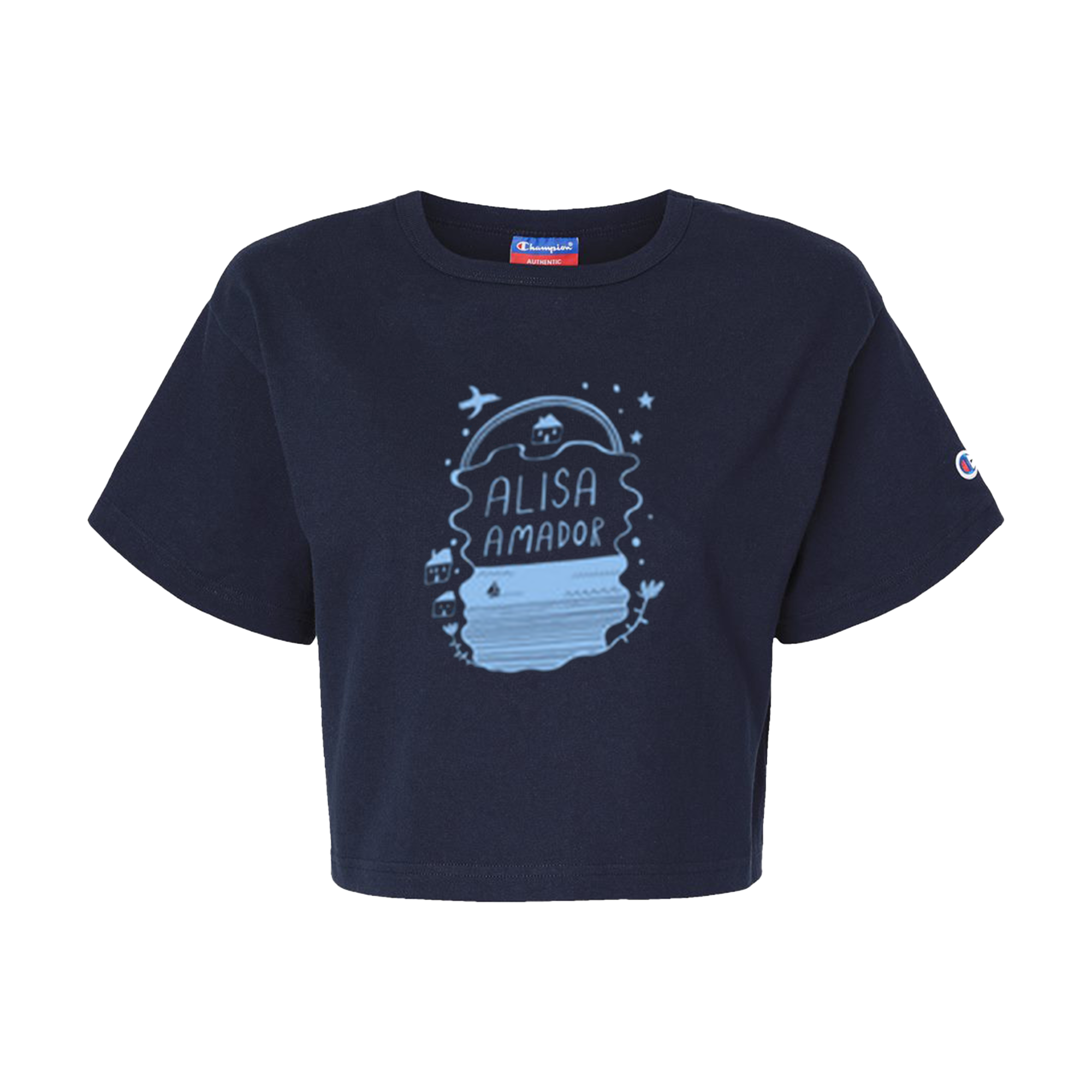 Alisa Amador - Champion Crop Tee Hoodie, Sweatshirt | CoreVibeTees.com
