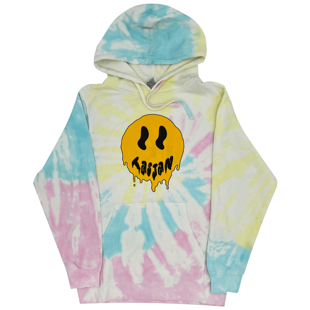 Smiley Tie Dye Hoodie T-Shirts, Sweatshirt | CoreVibeTees.com (Image 1)