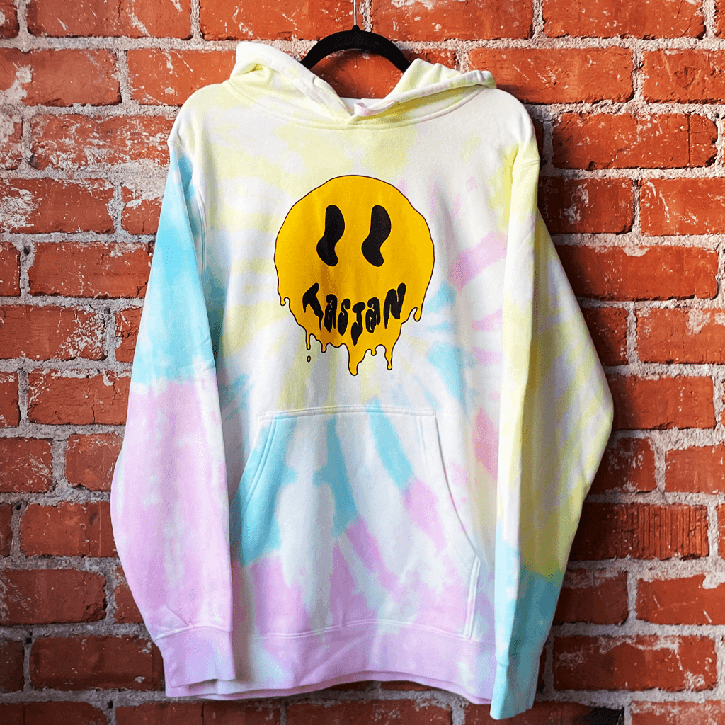 Smiley Tie Dye Hoodie T-Shirts, Sweatshirt | CoreVibeTees.com (Image 3)