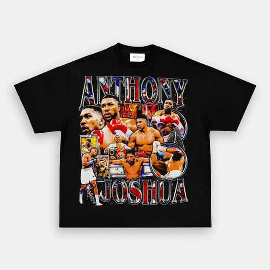 ANTHONY JOSHUA TEE, Boxing T-shirt, Boxer Tee, Sports Shirt, Athletic Tee, Fitness Gift, Workout T-shirt Crewneck Clothing Cotton Menswear