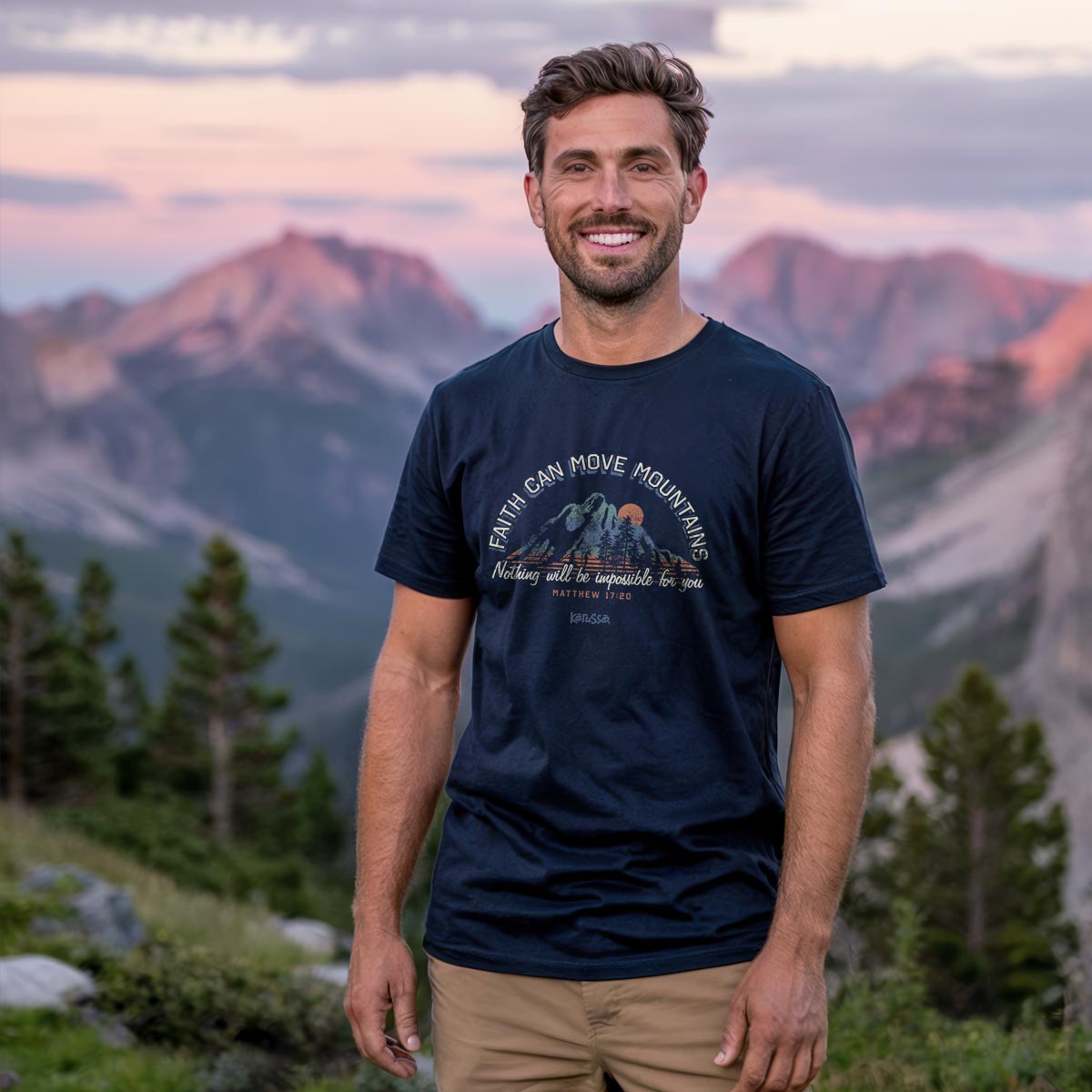 Kerusso Christian T-Shirt Move Mountains Hoodie, Sweatshirt | CoreVibeTees.com (Image 3)