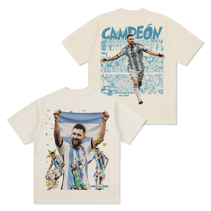 Copa America 2024 CampeÃ³n By Messi Tee Hoodie, Sweatshirt | CoreVibeTees.com (Image 2)