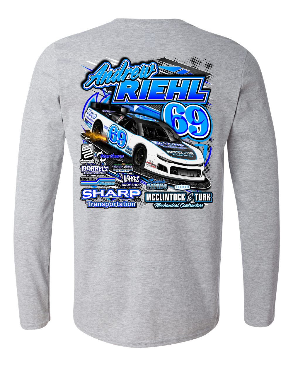Andrew Riehl 2025 Long Sleeve T-Shirt Hoodie, Sweatshirt | CoreVibeTees.com (Image 3)