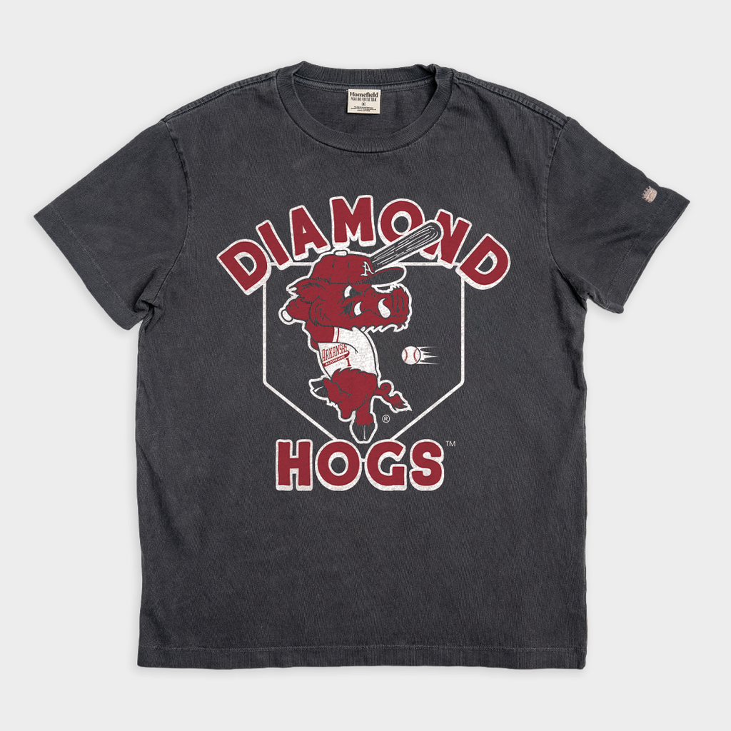 Arkansas Diamond Hogs Vintage Heavyweight Tee Style001 Hoodie, Sweatshirt | CoreVibeTees.com (Image 1)