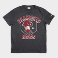 Arkansas Diamond Hogs Vintage Heavyweight Tee Hoodie, Sweatshirt | CoreVibeTees.com (Image 1)