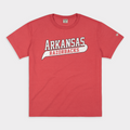 Arkansas Razorbacks Baseball Uniform Vintage Heavyweight Tee Hoodie, Sweatshirt | CoreVibeTees.com (Image 1)
