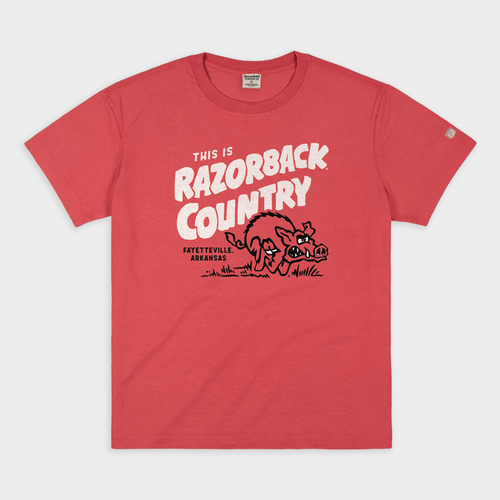 Arkansas "Razorback Country" Vintage Heavyweight Tee Style001 Hoodie, Sweatshirt | CoreVibeTees.com (Image 1)