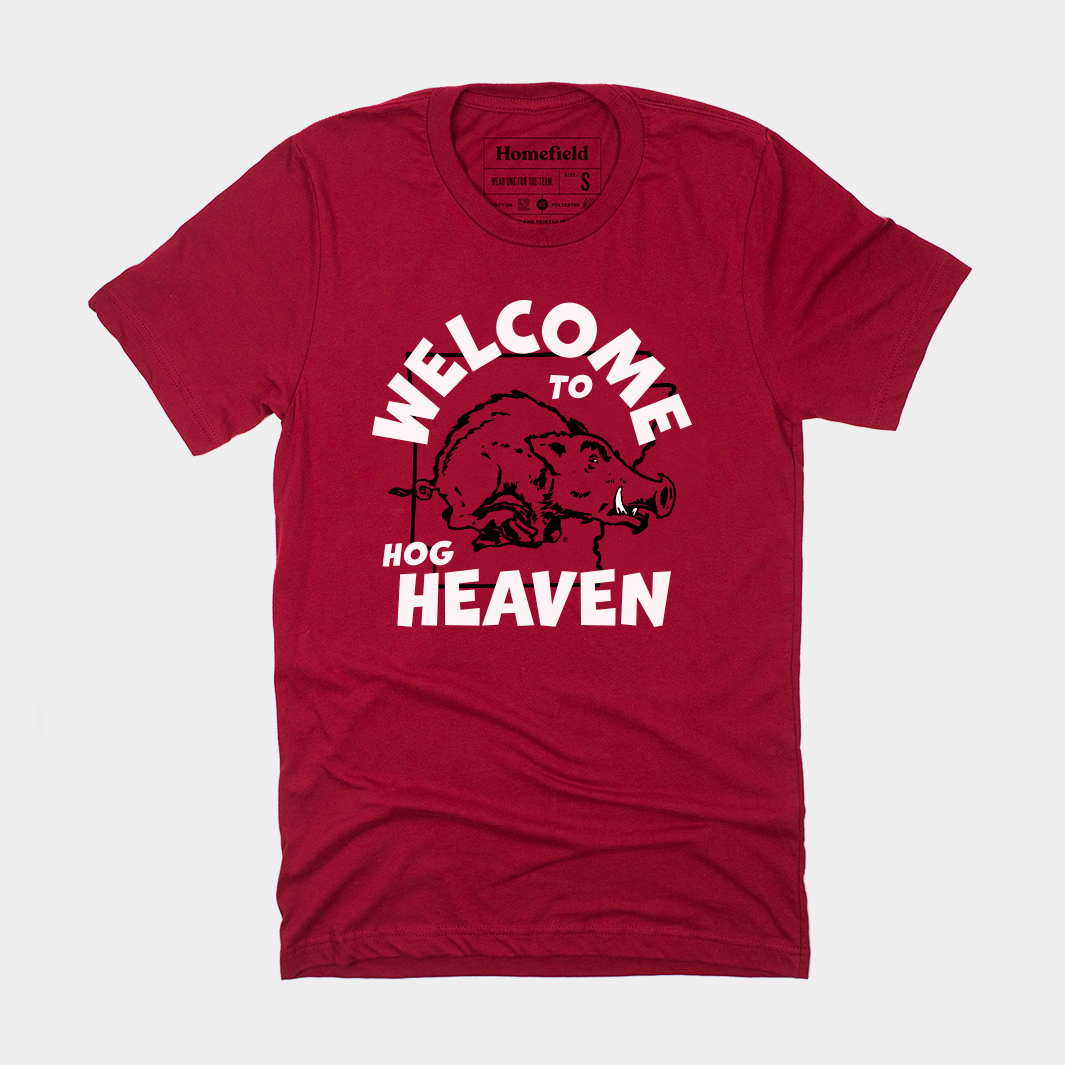 Welcome to Hog Heaven Vintage Arkansas Tee Hoodie, Sweatshirt | CoreVibeTees.com (Image 1)