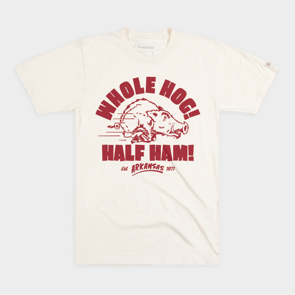 Arkansas "Whole Hog! Half Ham!" Tee Style001 Hoodie, Sweatshirt | CoreVibeTees.com