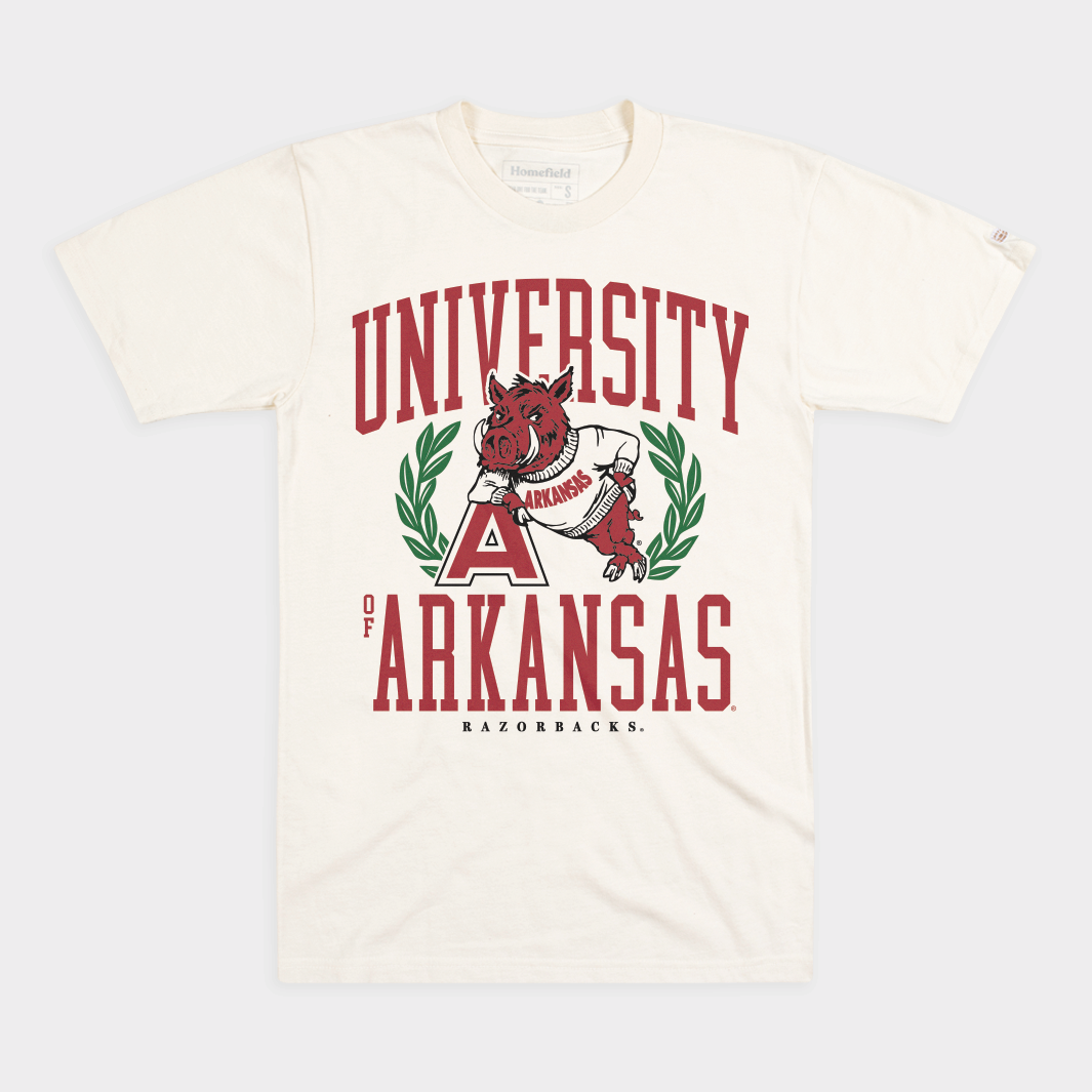 Arkansas Razorbacks Vintage 1958 Logo Tee Hoodie, Sweatshirt | CoreVibeTees.com (Image 1)