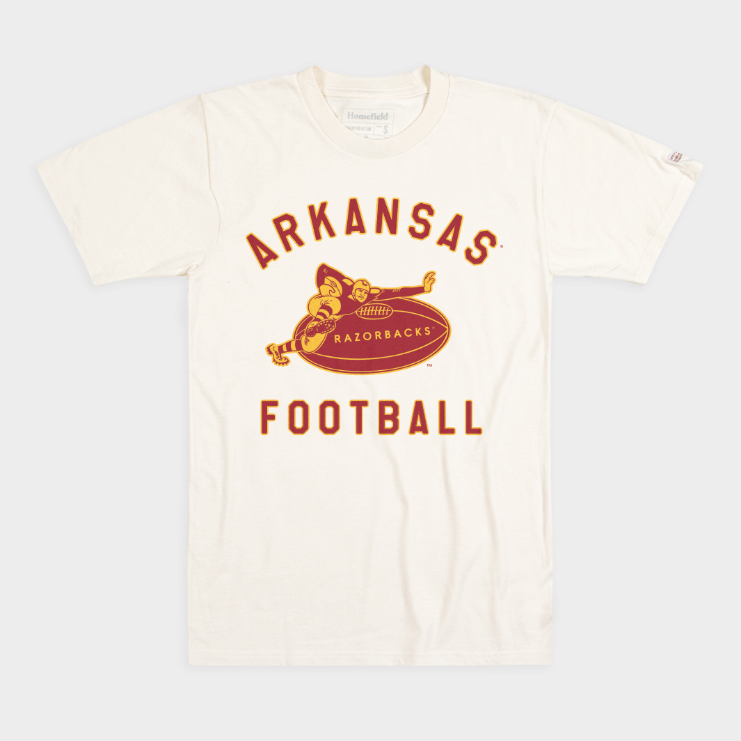 Arkansas Razorbacks Football Midcentury Retro Tee Hoodie, Sweatshirt | CoreVibeTees.com