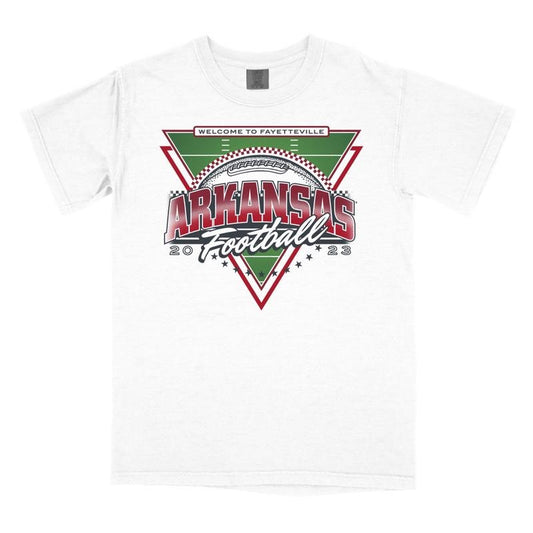 ARKANSAS 90S RETRO FOOTBALL T-SHIRT