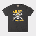 Army Black Knights Football Skull and Crossbones Heavyweight Tee Hoodie, Sweatshirt | CoreVibeTees.com (Image 1)