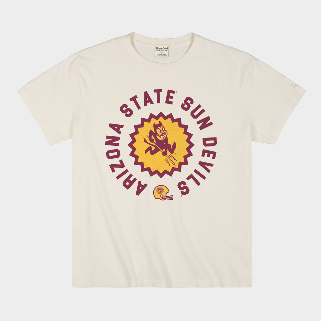 Arizona State Football Sunburst Logo Vintage Heavyweight Tee Style001 Hoodie, Sweatshirt | CoreVibeTees.com (Image 1)