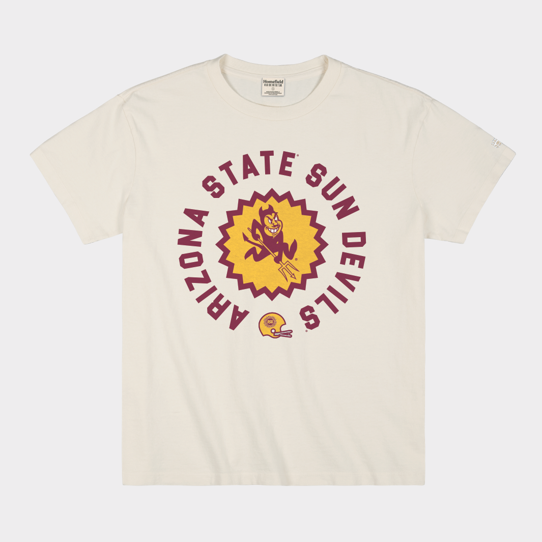 Arizona State Football Sunburst Logo Vintage Heavyweight Tee Style001 Hoodie, Sweatshirt | CoreVibeTees.com (Image 1)
