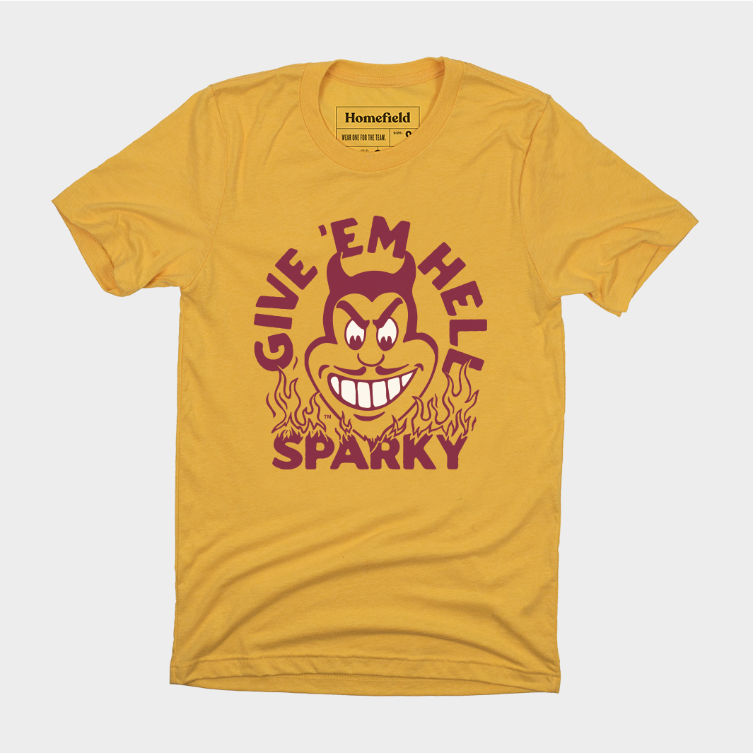 Vintage Give 'Em Hell Sparky Tee Style001 Hoodie, Sweatshirt | CoreVibeTees.com (Image 1)