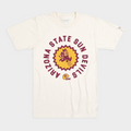 Arizona State Football Sunburst Logo Retro Tee Style001 Hoodie, Sweatshirt | CoreVibeTees.com