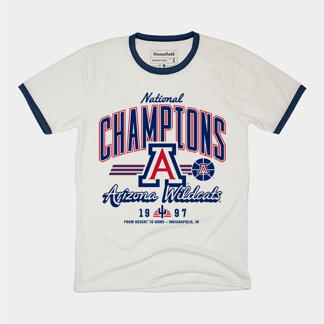 Arizona Wildcats 1997 Champs Ringer Tee Style001 Hoodie, Sweatshirt | CoreVibeTees.com (Image 1)