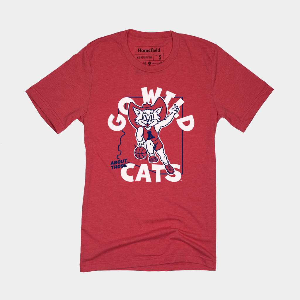 Vintage Arizona Go Wild About Those Cats Tee Style001 Hoodie, Sweatshirt | CoreVibeTees.com (Image 1)