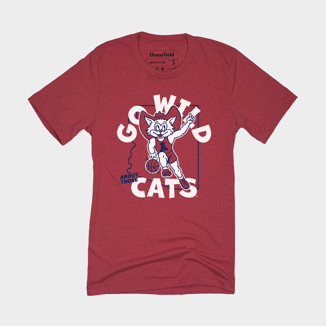 Vintage Arizona Go Wild About Those Cats Tee Style001 Hoodie, Sweatshirt | CoreVibeTees.com (Image 1)