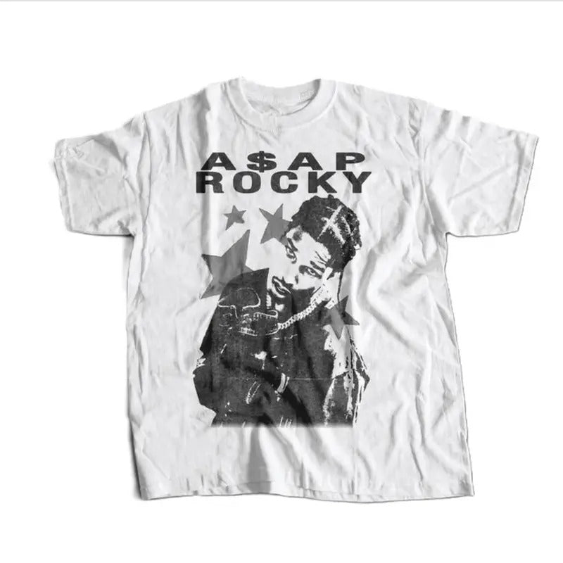 ASAP Rocky T-shirt, asap Graphic Tee, Rocky Merch, Rap Shirt, vintage, unisex gift, Concert T-Shirt, Unisex T-Shirt, Hoodie, Sweatshirt for Men Women