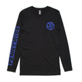 Blue Logo Longsleeve Tee (Black) Hoodie, Sweatshirt | CoreVibeTees.com