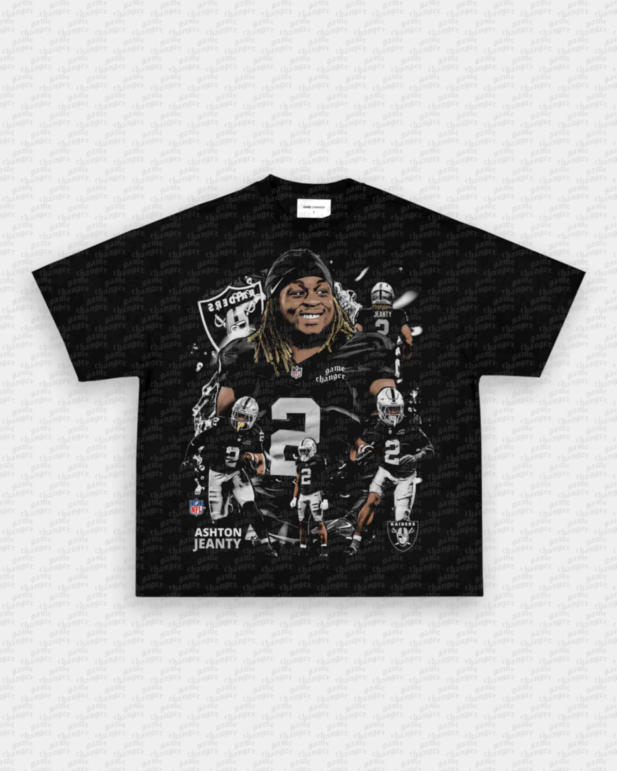 ASHTON JEANTY - RAIDERS V2 TEE Hoodie, Sweatshirt | CoreVibeTees.com (Image 1)