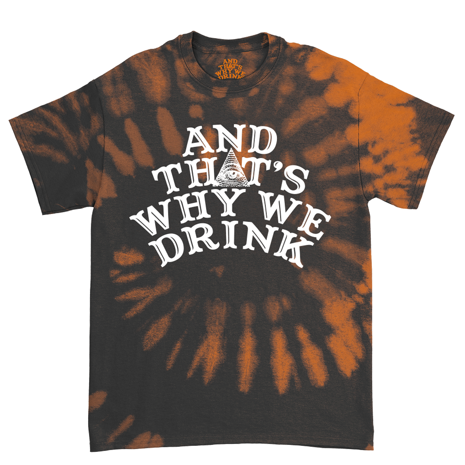 Glow Logo T-Shirt (Orange Dye) Hoodie, Sweatshirt | CoreVibeTees.com (Image 1)