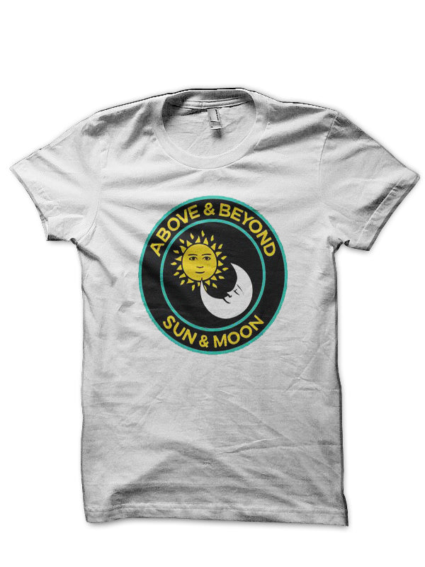 Above And Beyond Sun And Moon White T-Shirt Hoodie, Sweatshirt | CoreVibeTees.com