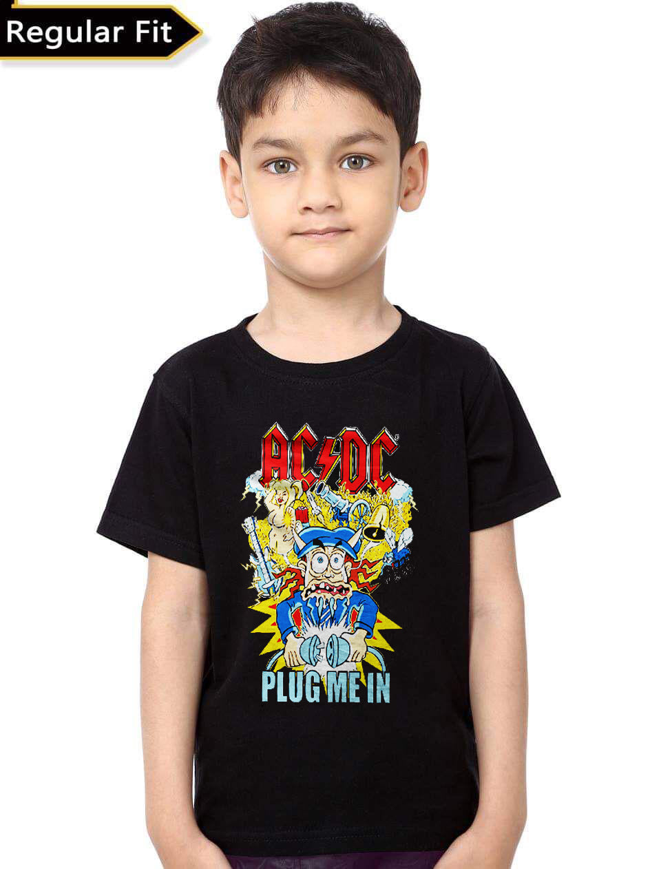 Ac Dc Plug Me In Kids T-Shirt Hoodie, Sweatshirt | CoreVibeTees.com