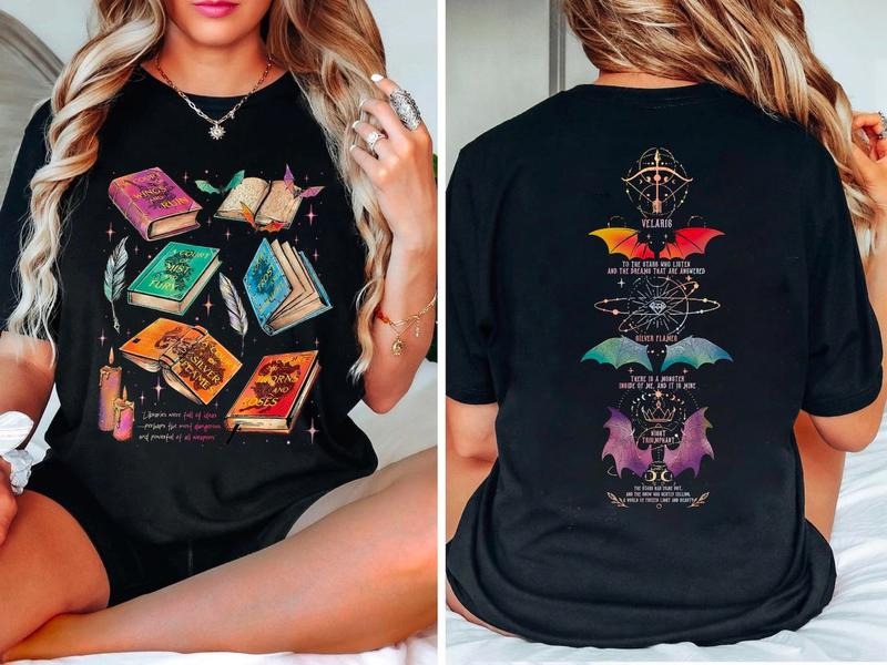 Acotar Series Two Sided Sweatshirt, Velaris City of Starlight Shirt, Throne Of Glass Sweater, The Bat Boys Shirt, Bookish Merch