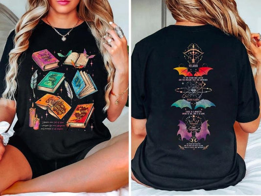 Acotar Series Two Sided Sweatshirt, Velaris City of Starlight Shirt, Throne Of Glass Sweater, The Bat Boys Shirt, Bookish Merch