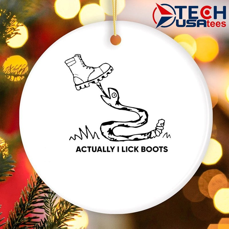 Actually I lick boots snake shirt