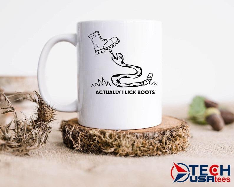 Actually I lick boots snake shirt