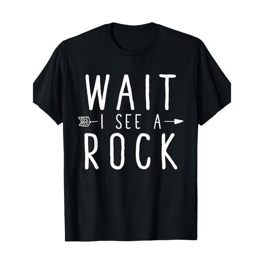 Adult Geologist Humor Cotton T-Shirt - All-Season Regular Fit Crew Neck with Digital Heat Transfer Geometric Rock Pattern, Slight Stretch, Casual Pullover Short Sleeve Made in USA